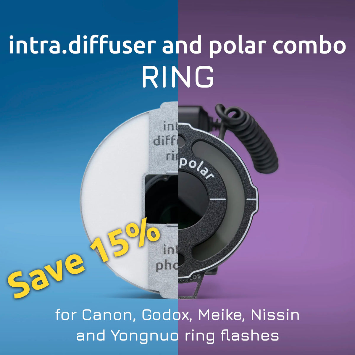 Plug In Diffuser Rings intra.diffuser kit - Flash diffuser – intra.photos